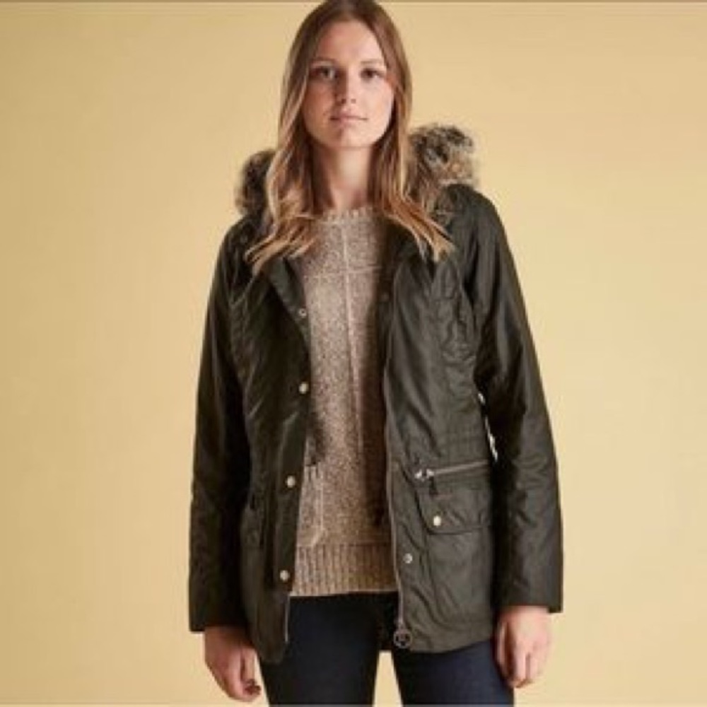 Barbour Kelsall Waxed Cotton Parka Gem